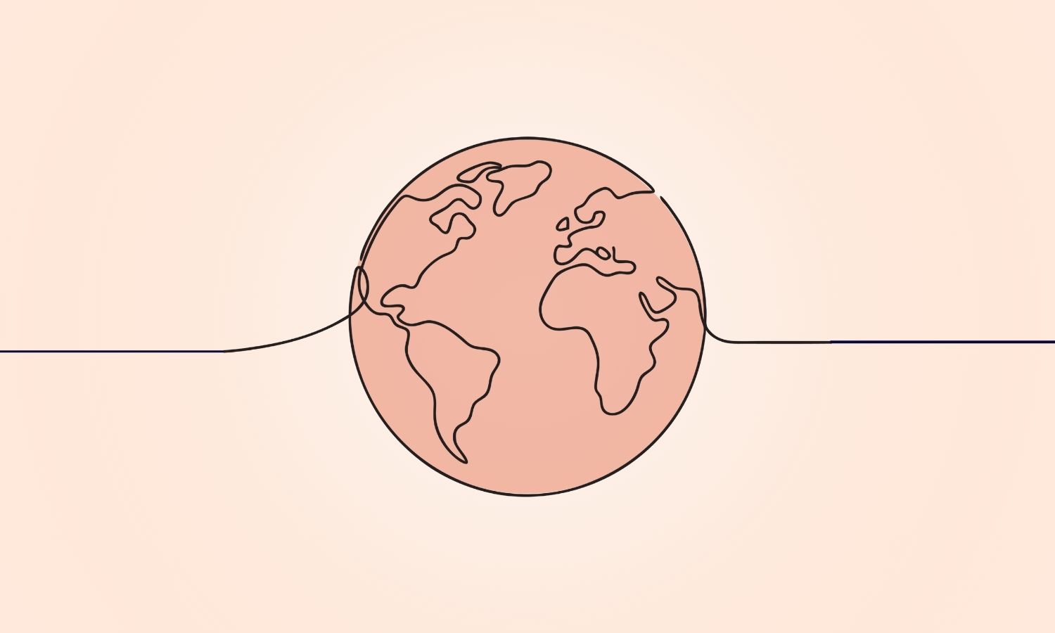 Globe illustration representing the NQ® playbook for a changing world