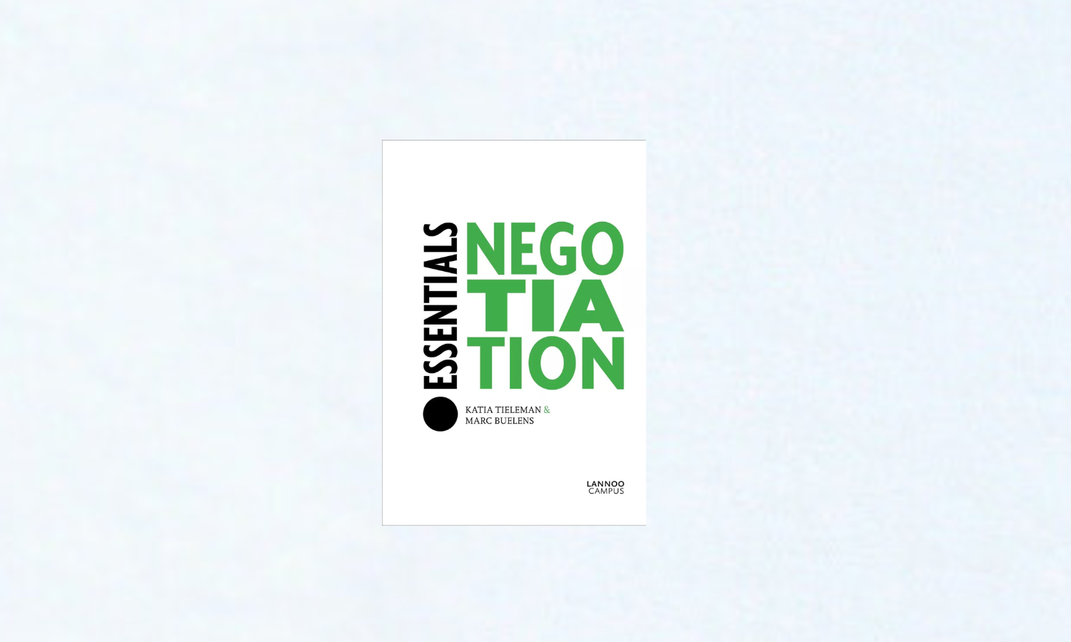 Cover of the book Negotiation Essentials by Katia Tieleman & Marc Buelens